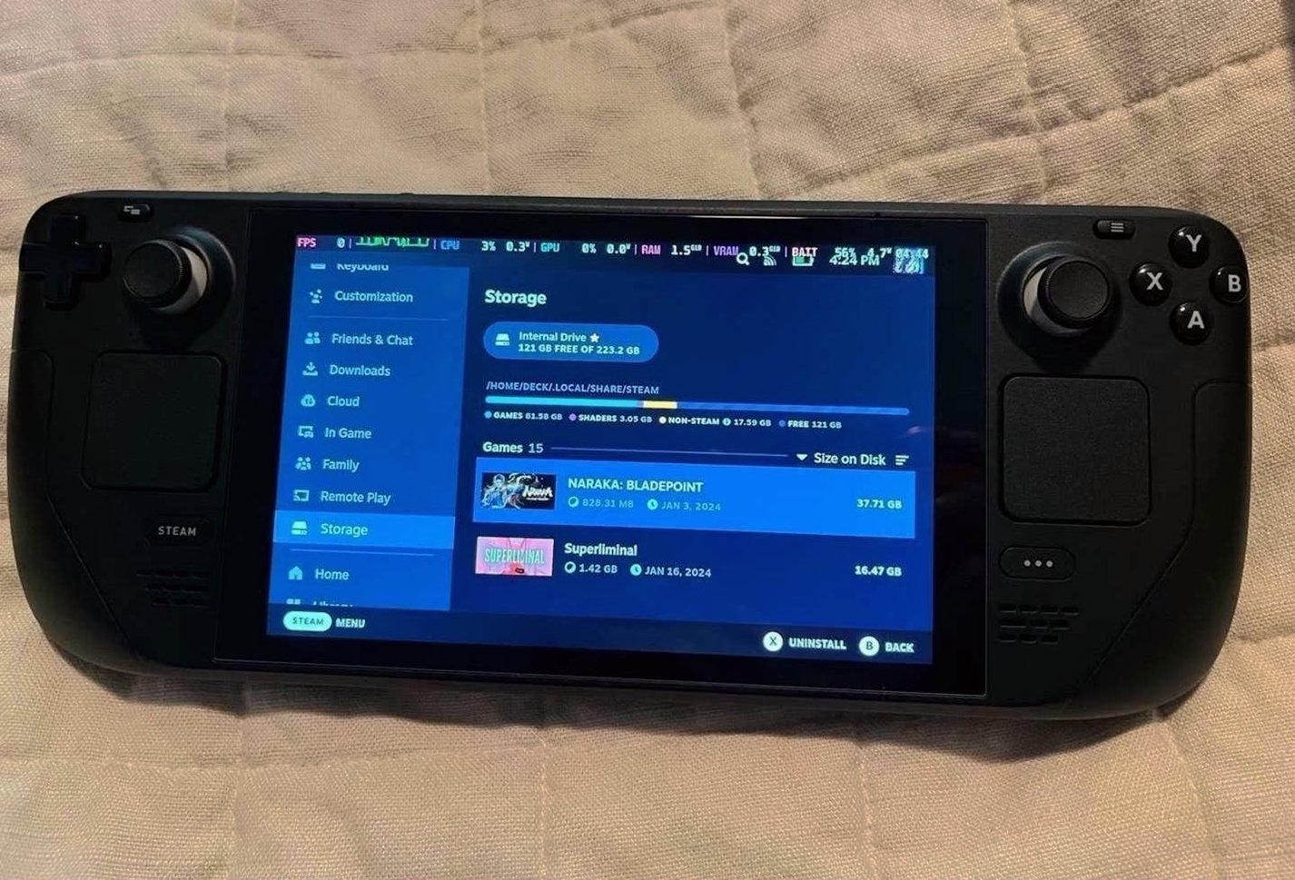 Valve Steam Deck 256GB LCD Model - Used image 2