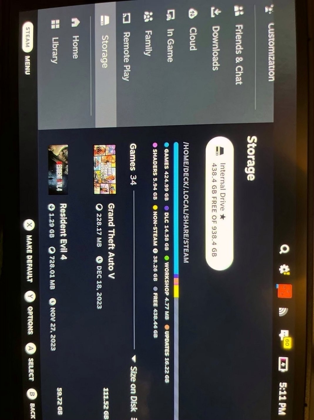 Valve Steam Deck 1TB OLED 2G53 - Used image 5