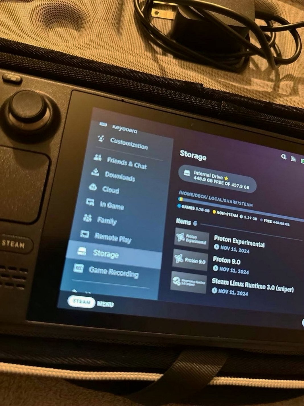 Valve Steam Deck 5Z88 512GB Black Used image 4