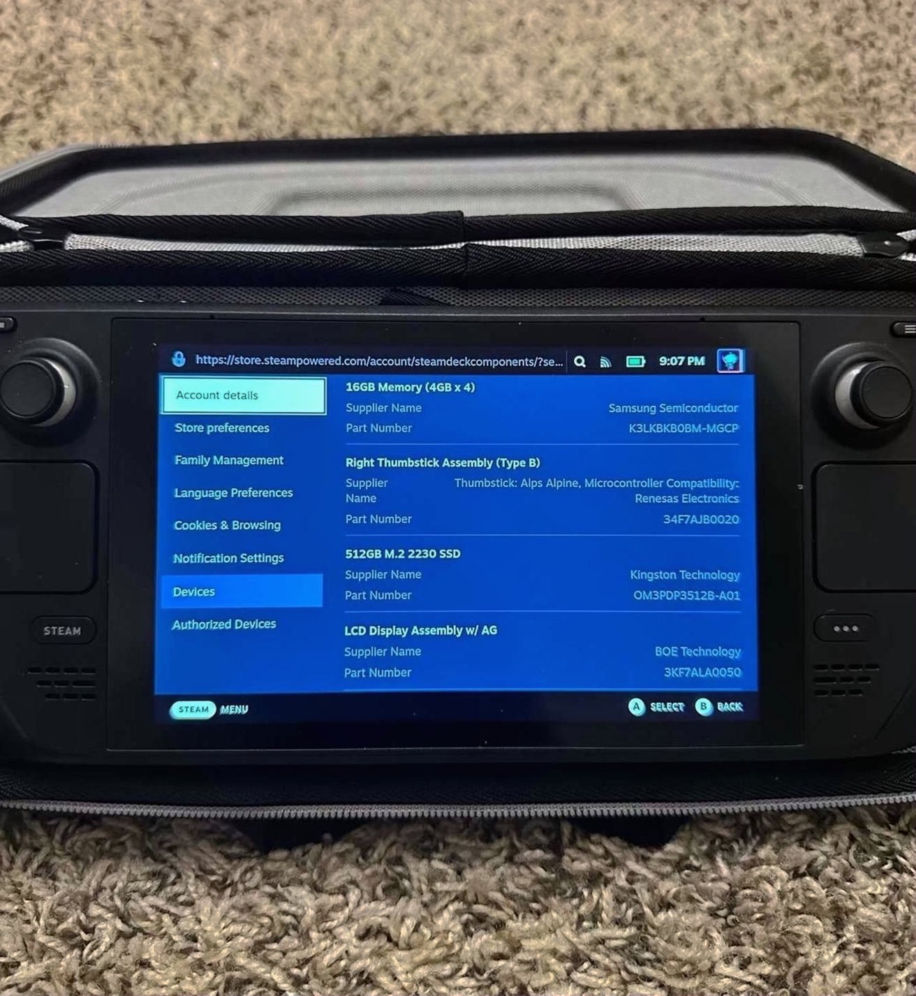 Valve Steam Deck 512GB LCD Unlocked - Used image 3