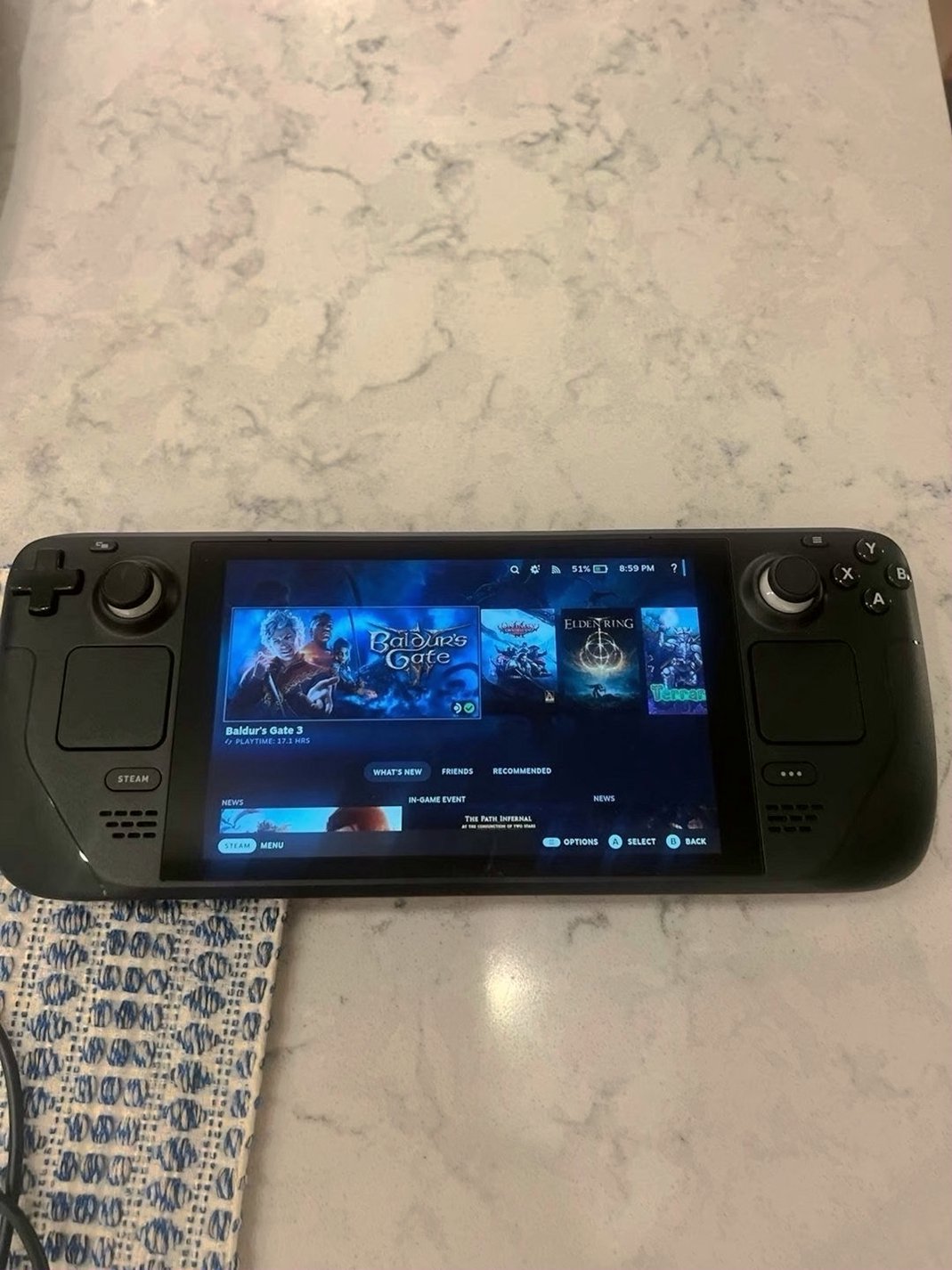 Valve Steam Deck 64GB with 512GB MicroSD - Used