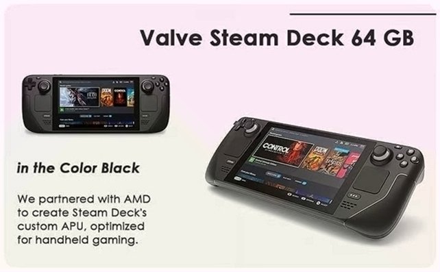 Valve Steam Deck 64GB Black Unlocked - Used