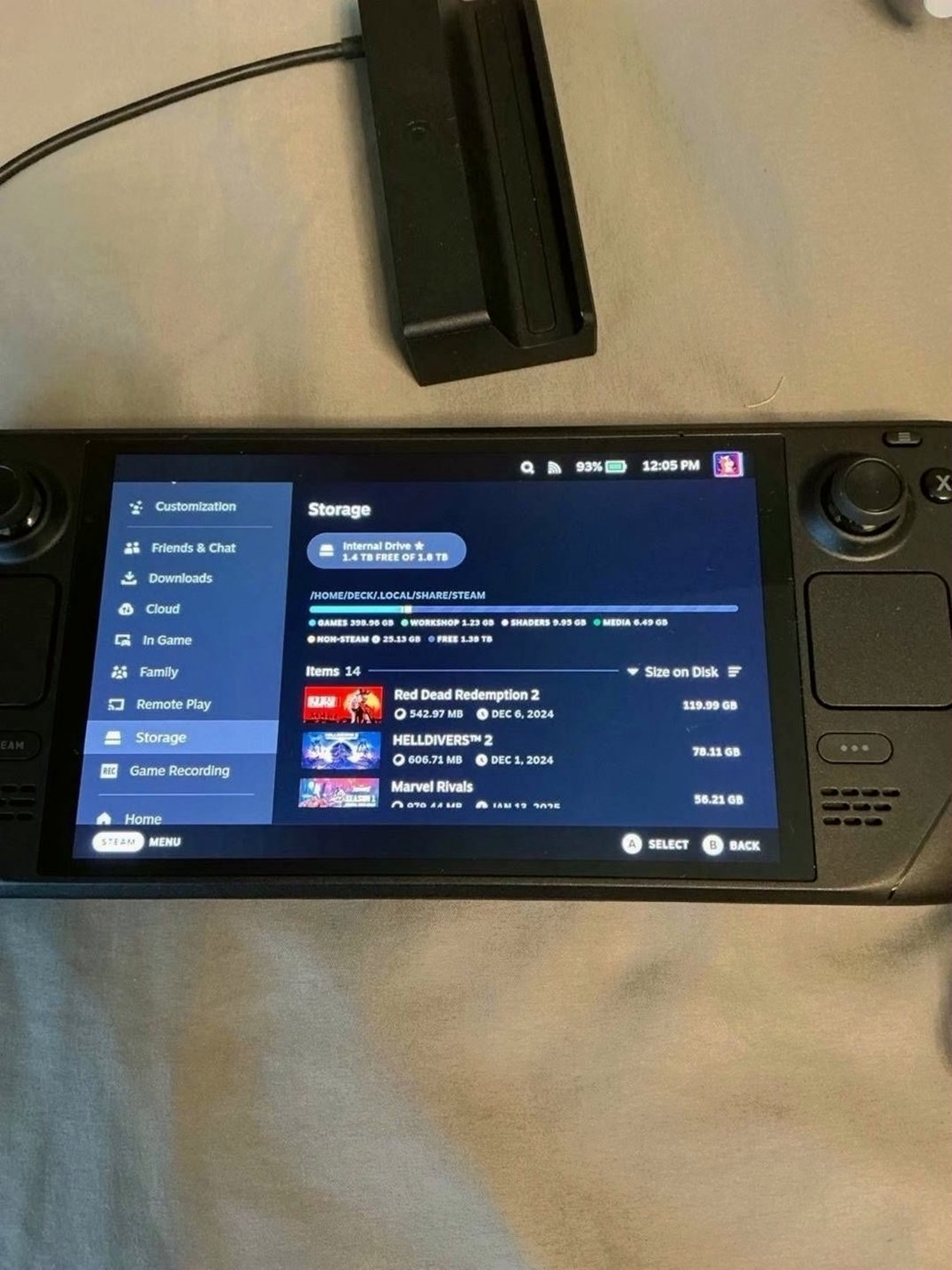 Valve Steam Deck OLED 2TB Black - Used image 2