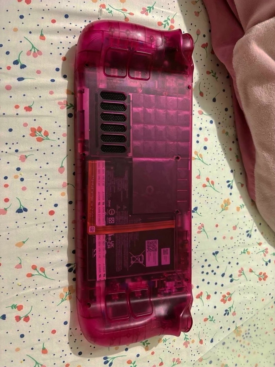 Valve Steam Deck 1TB Clear Candy Pink Reshelled Unlocked - Used image 2