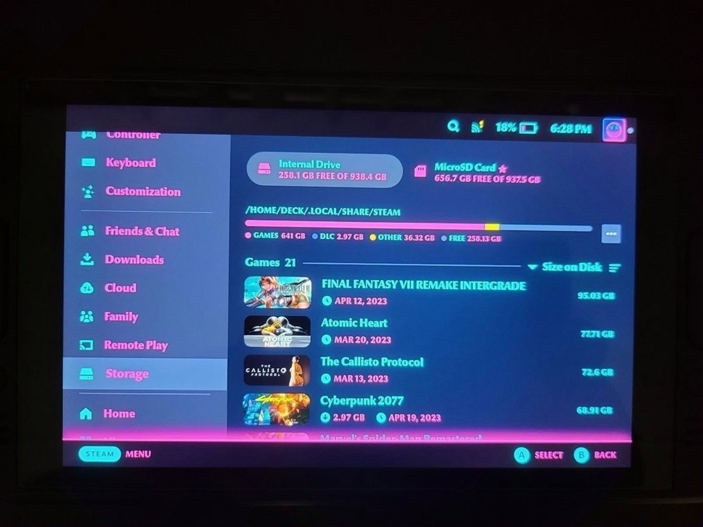 Steam Deck 5B37 1TB Unlocked - Used image 3