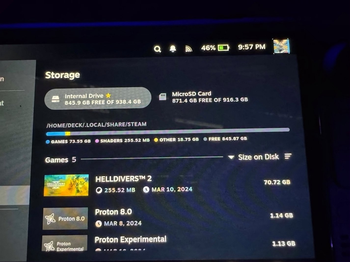 Steam Deck OLED 1TB Black - Used image 4