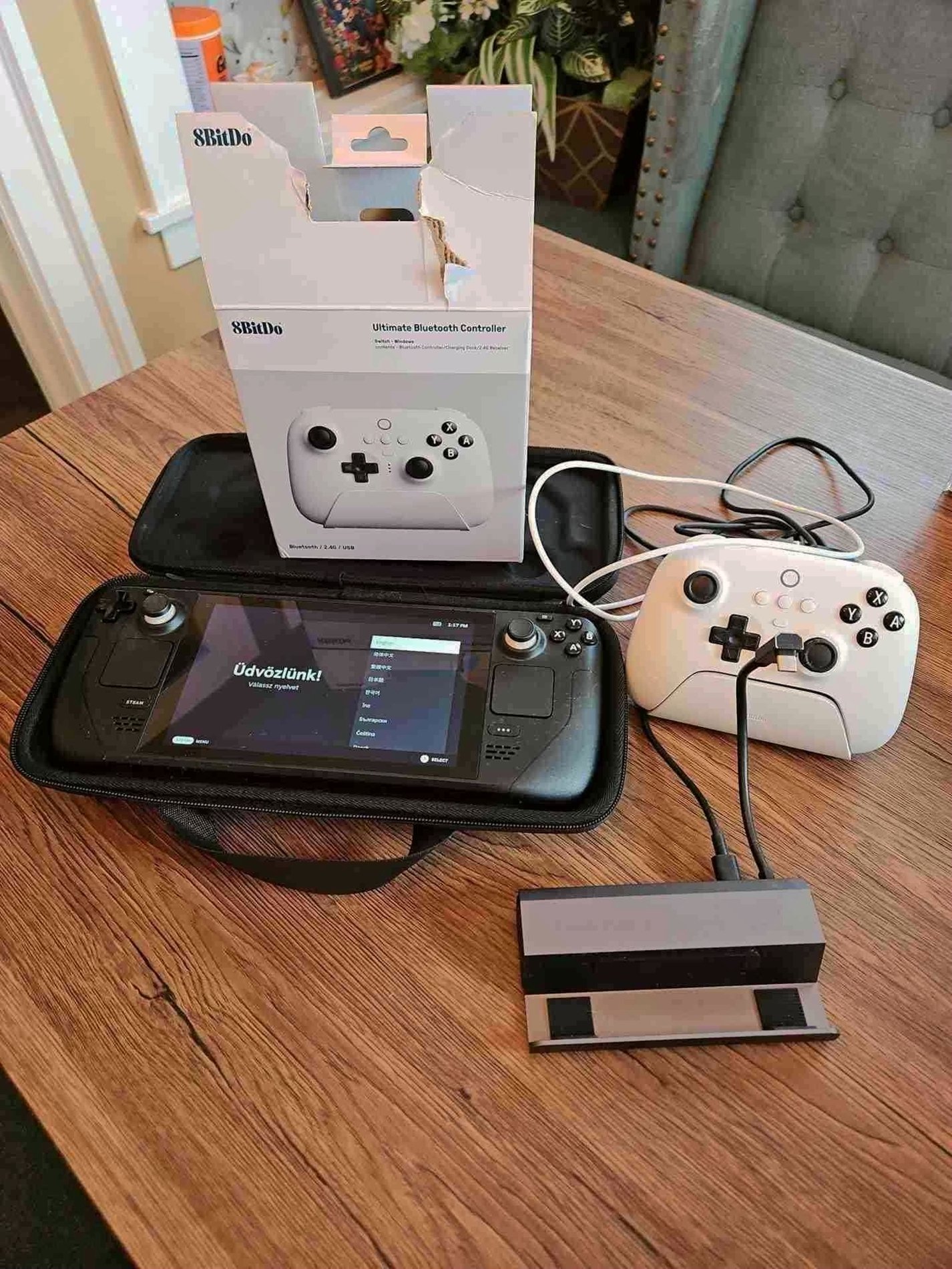 Steam Deck 256GB with JSAUX Dock and 8bitDo Controller - Used
