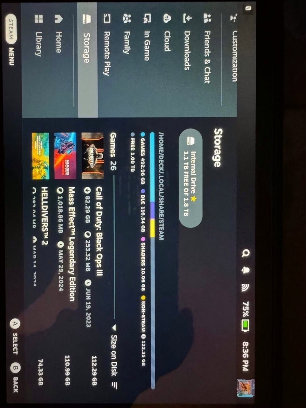 Valve Steam Deck 2TB Sabrent Rocket SSD Unlocked - Used image 4