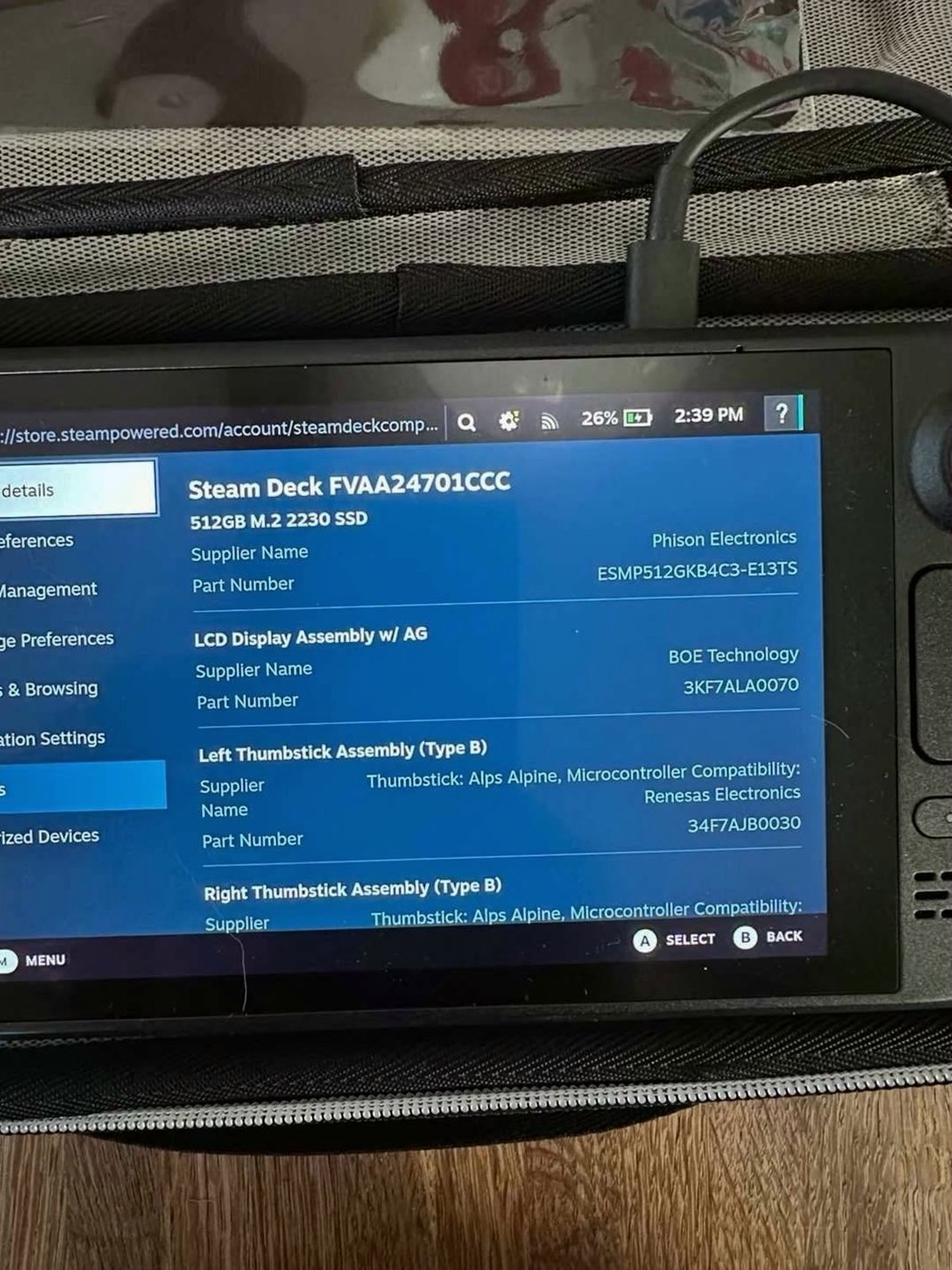 Valve Steam Deck 512GB LCD Used image 3