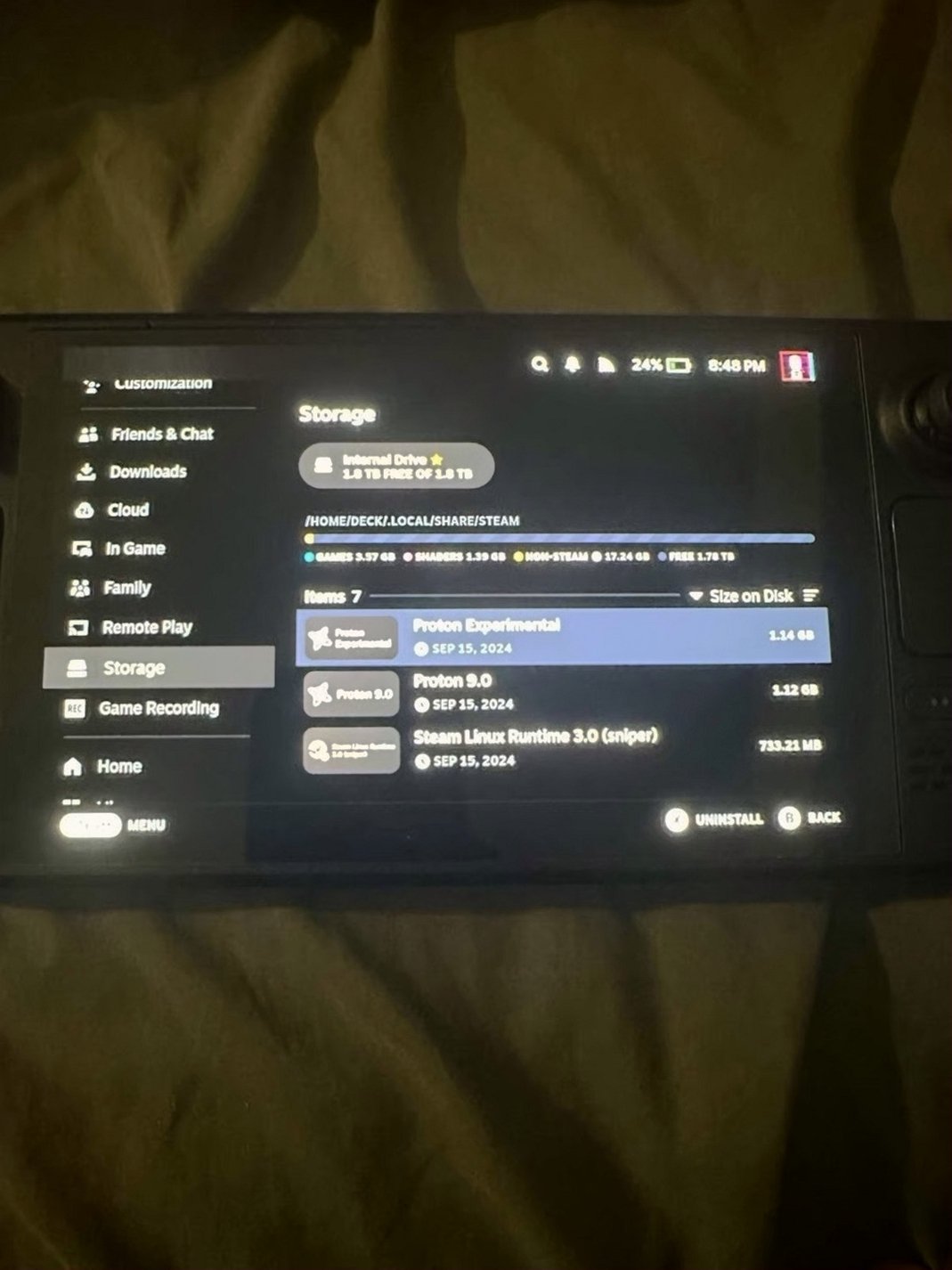 Valve Steam Deck OLED 2TB Black Unlocked - Used