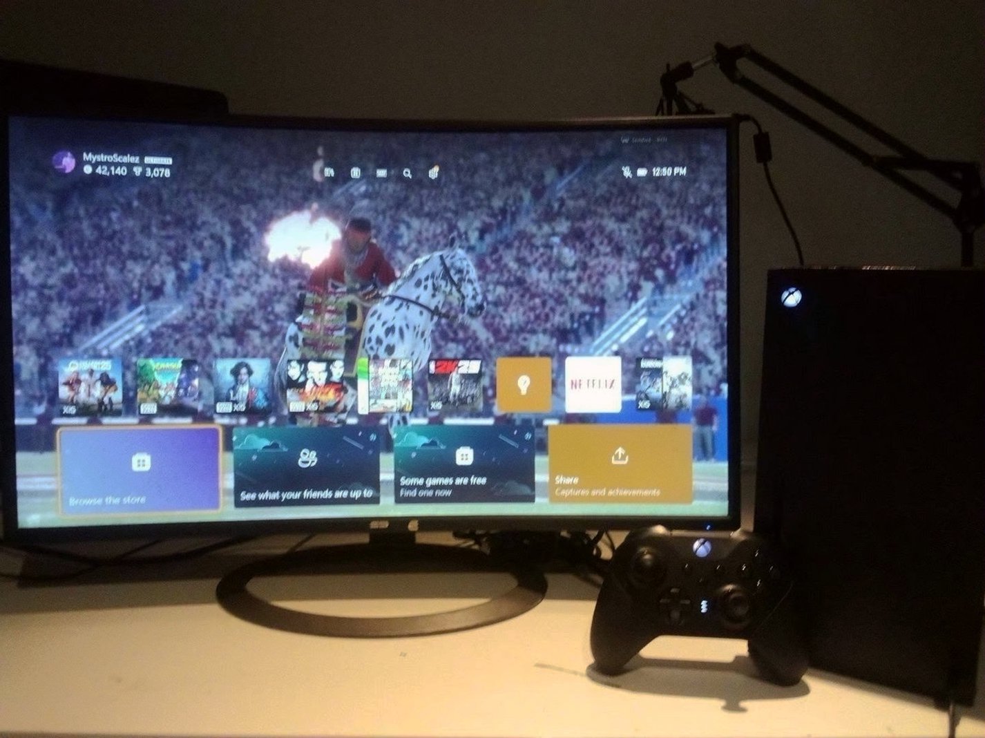 Microsoft Xbox Series X 1TB Black with 2 Controllers - Used image 2