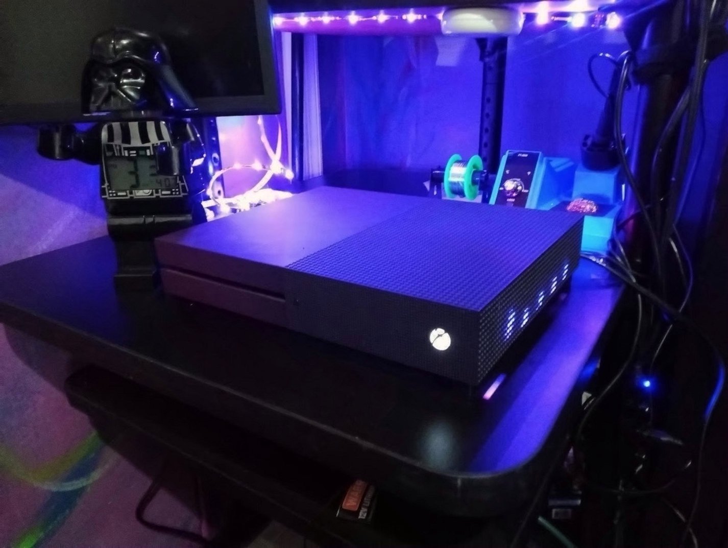 Microsoft Xbox One S Purple Fortnite Edition 3D17 - Used image 2