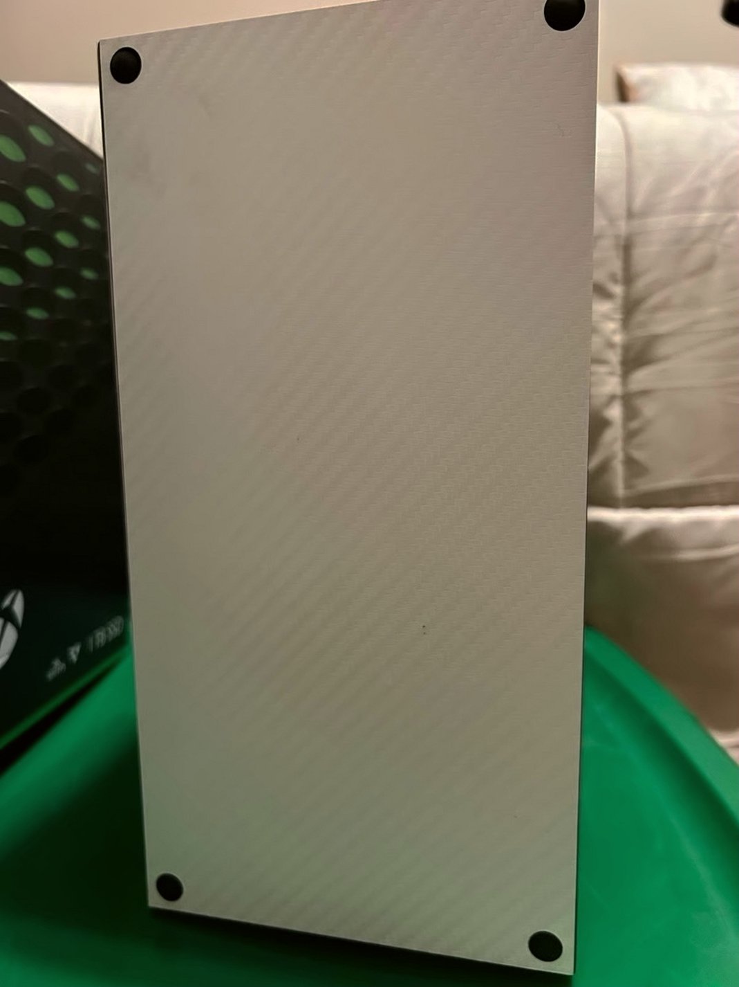 Microsoft Xbox Series X Console with White Carbon Fiber DBrand Wrap - Used image 3