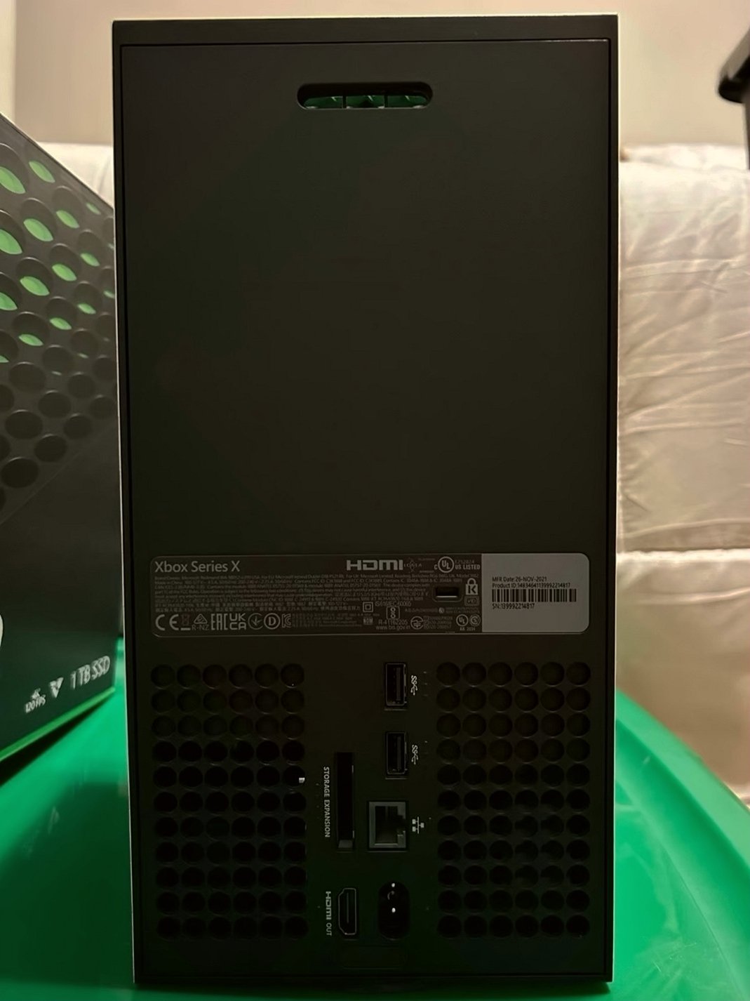Microsoft Xbox Series X Console with White Carbon Fiber DBrand Wrap - Used image 4