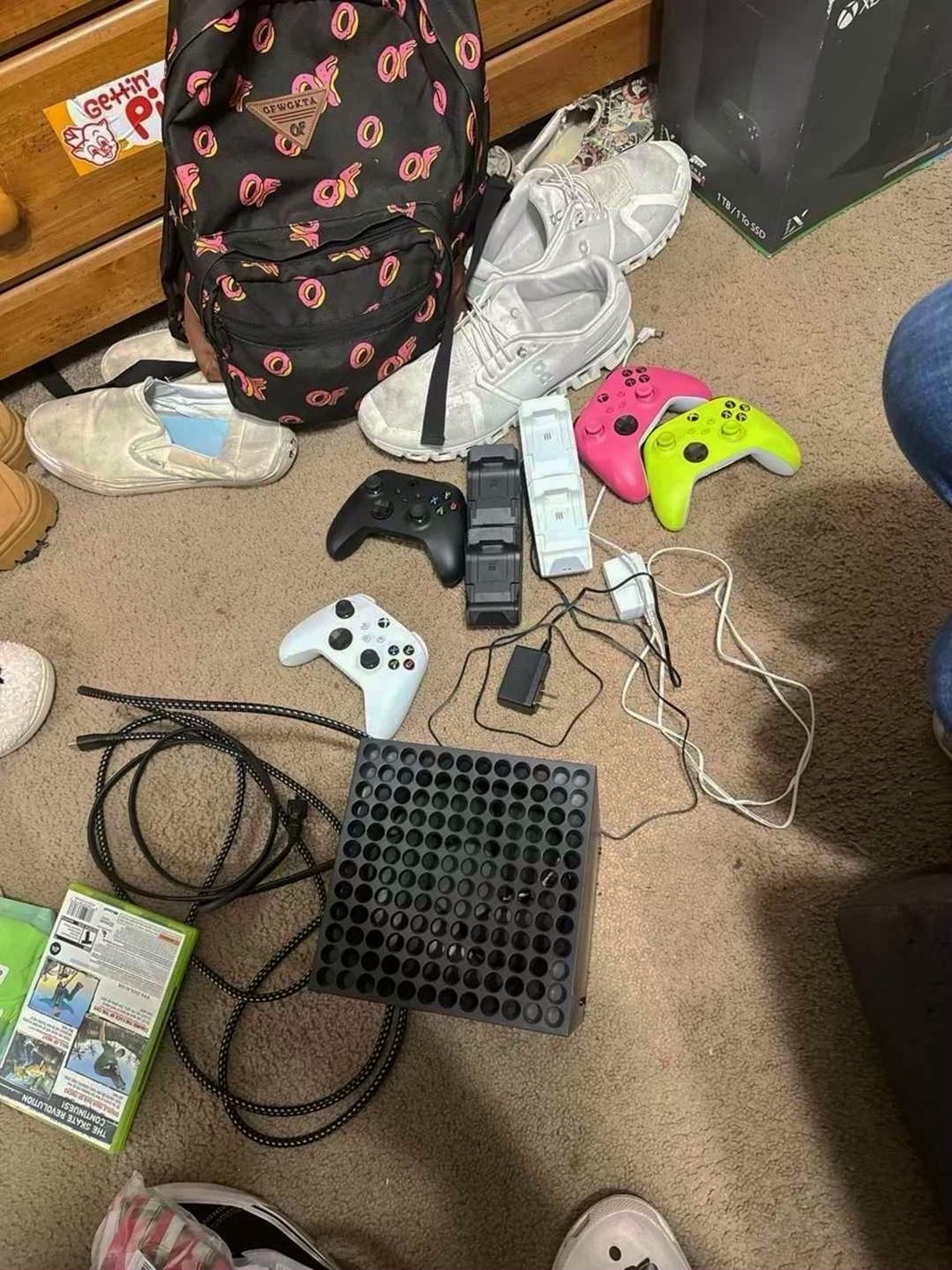 Microsoft Xbox Series X with 4 Controllers and 2 Charging Stands - Used