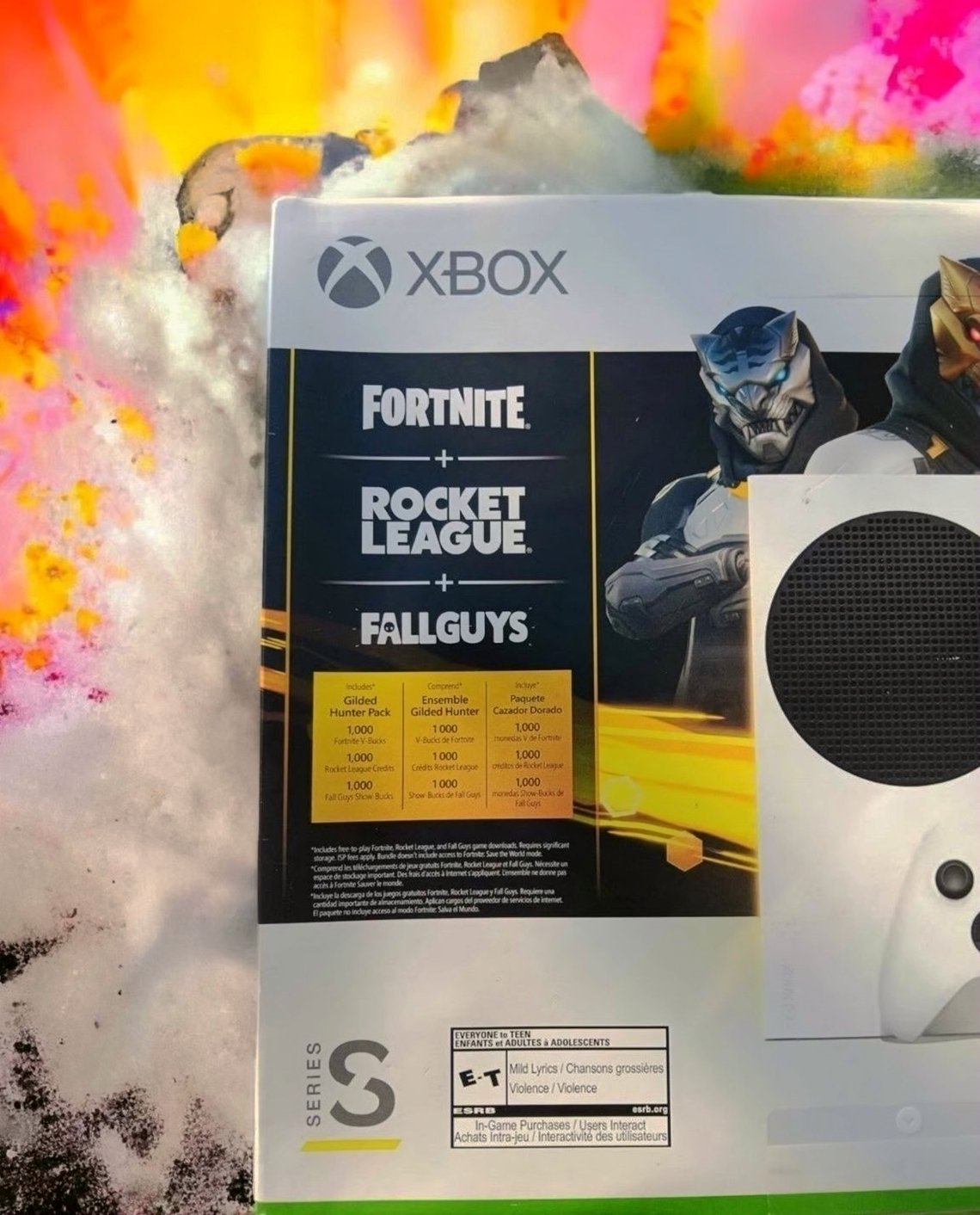 Microsoft Xbox Series S 512GB White Gilded Hunter Bundle - Used image 2
