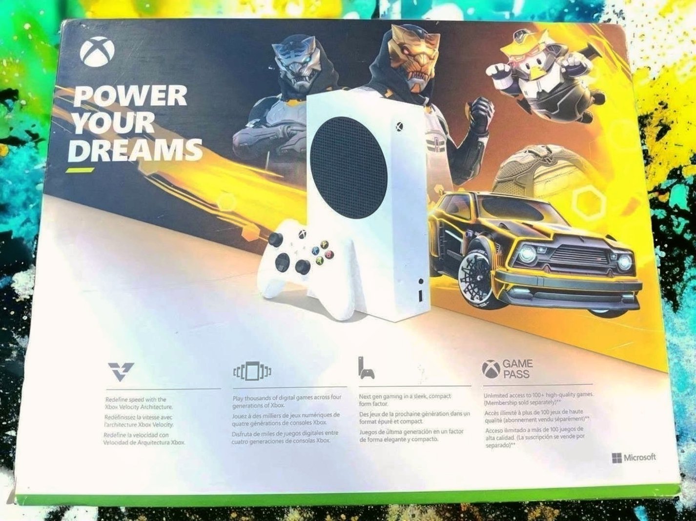 Microsoft Xbox Series S 512GB White Gilded Hunter Bundle - Used image 4