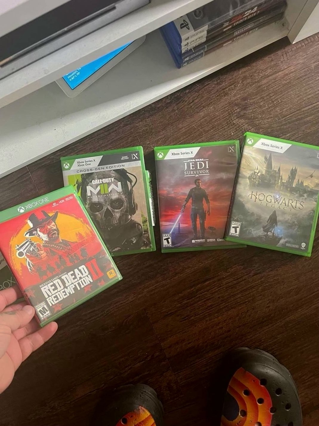 Microsoft Xbox Series X 8C27 with Green Remote and 5 Games - Used image 4