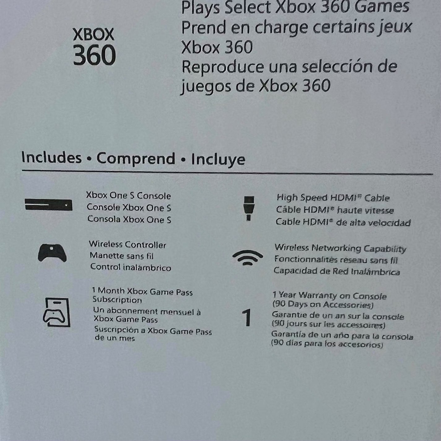 Microsoft Xbox One S 1TB White Unlocked - Used image 3
