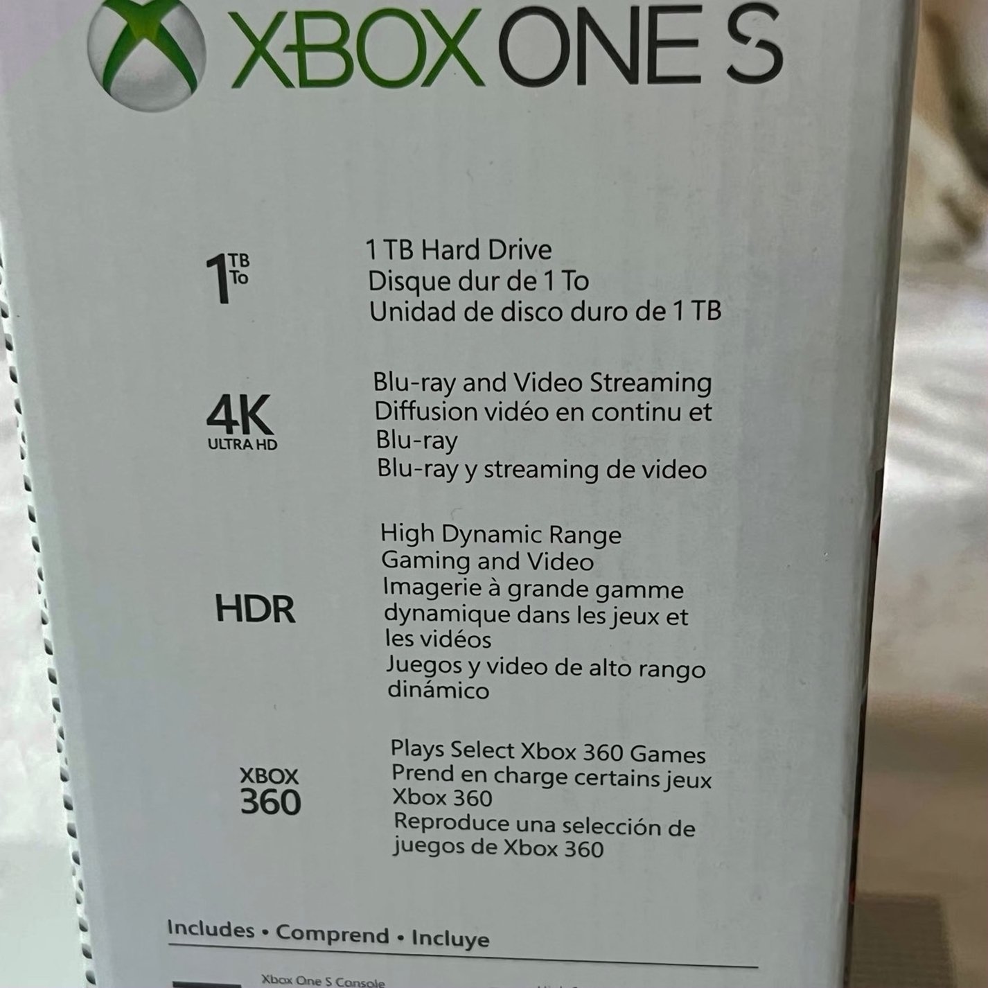 Microsoft Xbox One S 1TB White Unlocked - Used image 4