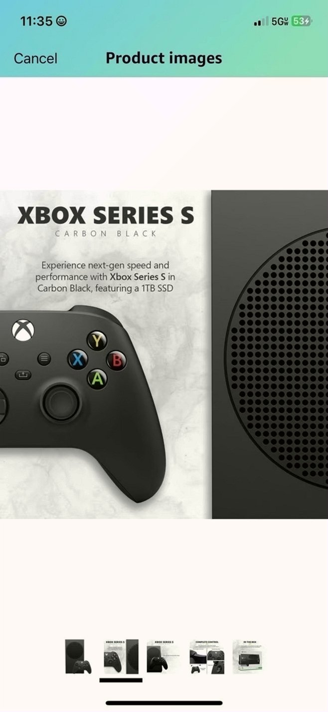 Microsoft Xbox Series S 1TB Carbon Black - Used image 2