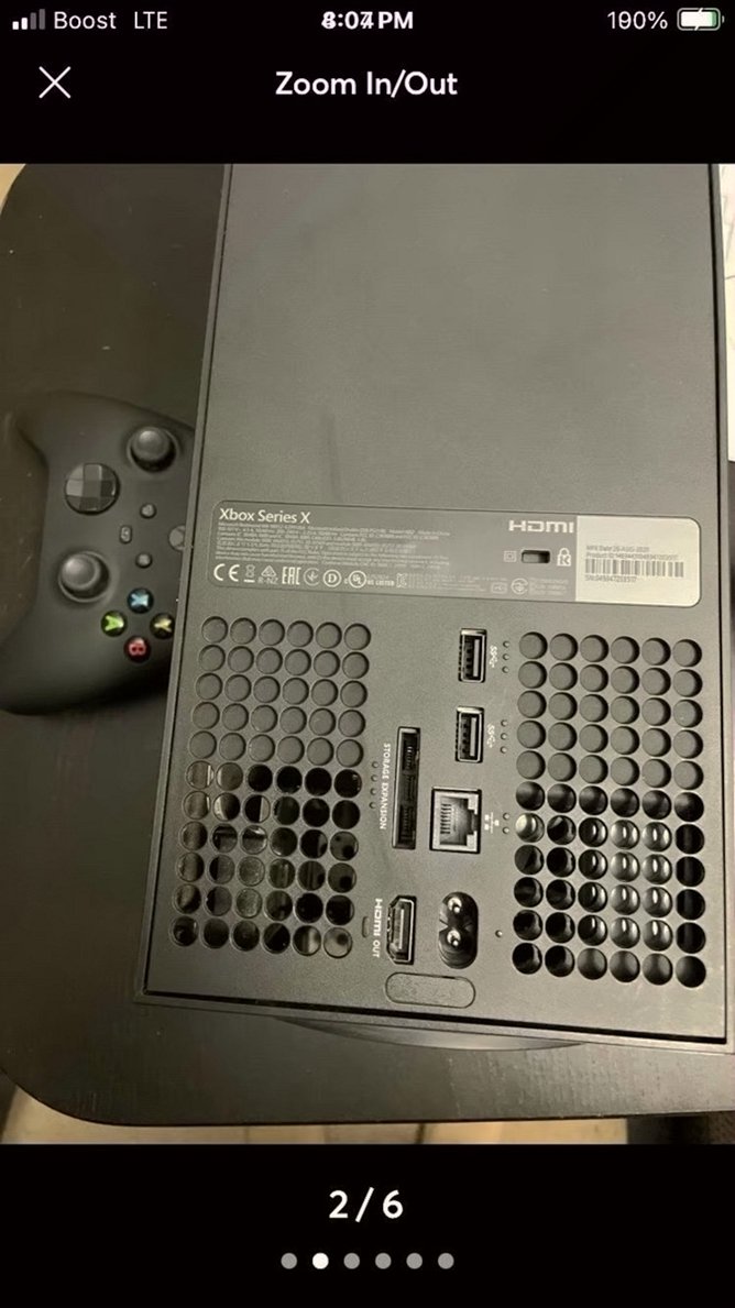 Microsoft Xbox Series X 1TB Black Console with Controller - Used image 2