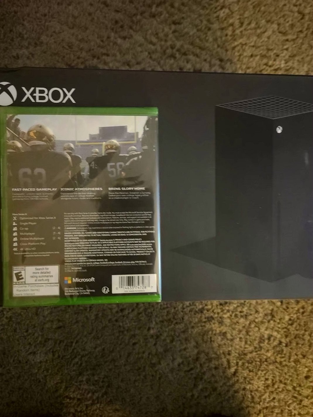 Microsoft Xbox Series X 1TB Black Console with EA College Football 25 - Used image 2