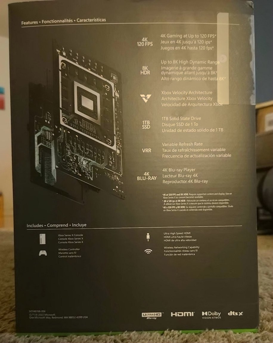 Microsoft Xbox Series X 1TB Black Console with EA College Football 25 - Used image 4