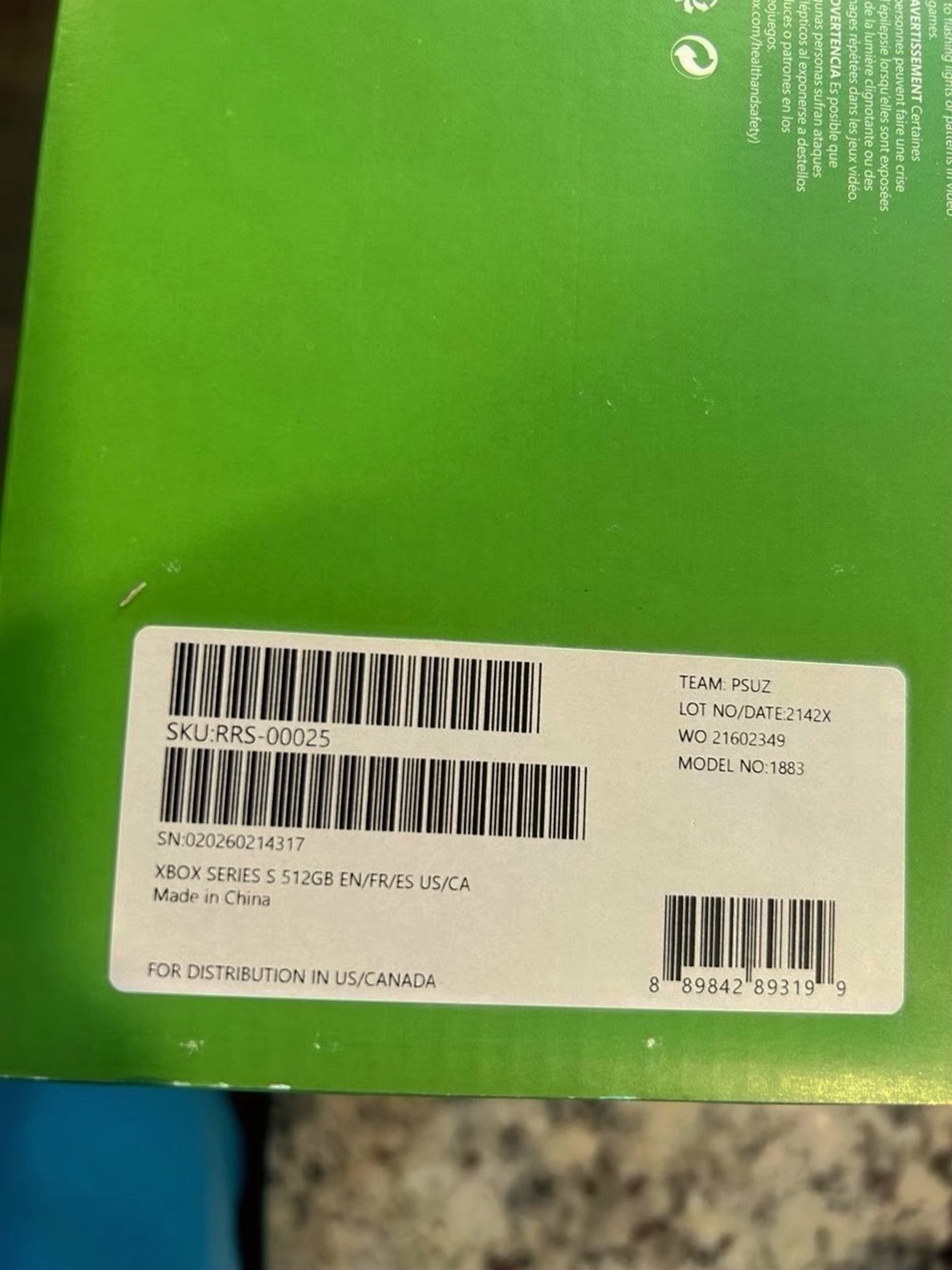 Microsoft Xbox Series S 512GB White - Used image 3