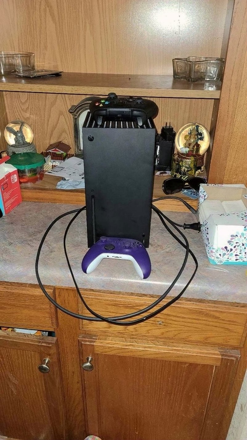 Microsoft Xbox Series X 1TB Black with Two Controllers - Used image 3