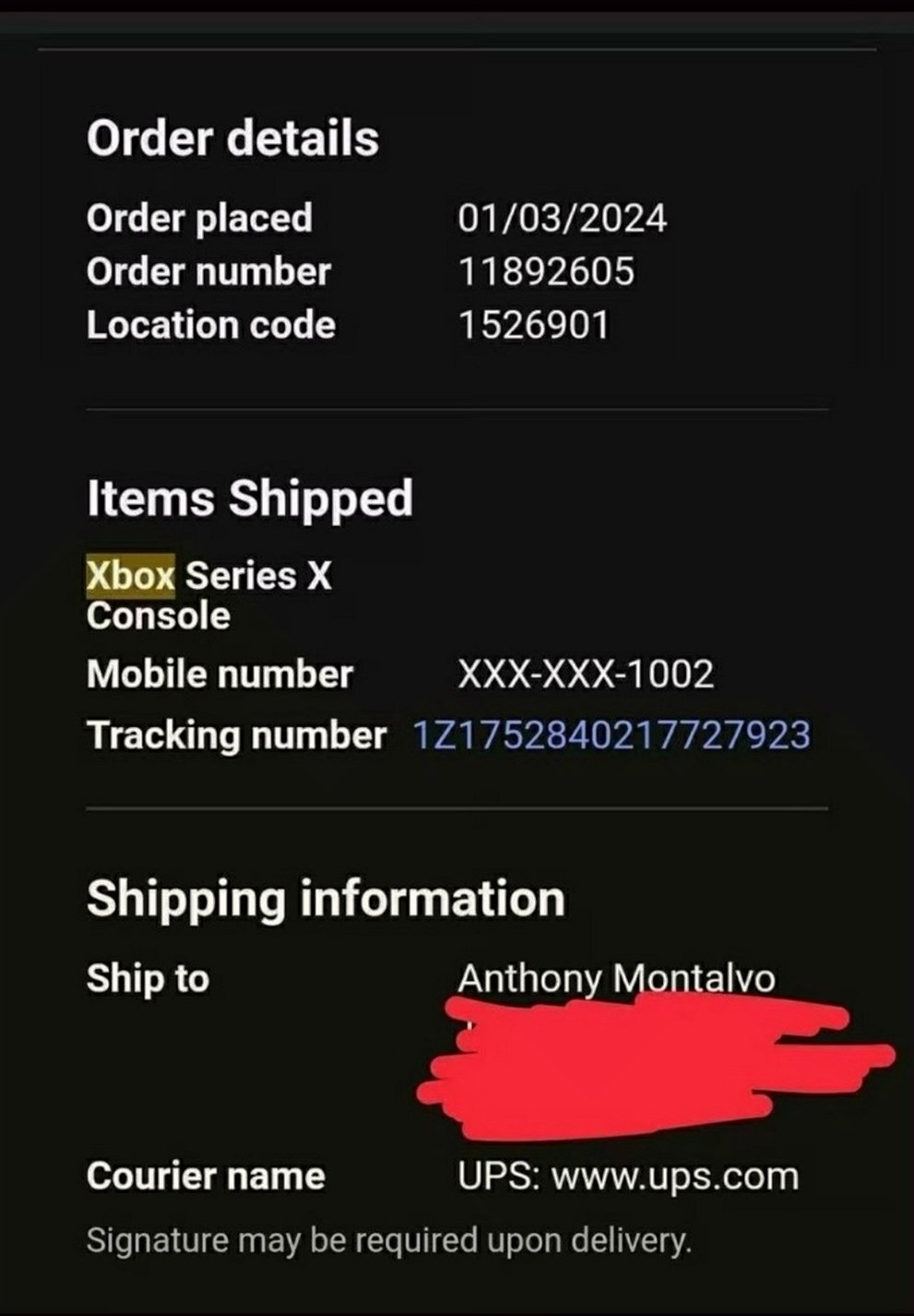 Microsoft Xbox Series X 3C19 1TB Black - Used image 2