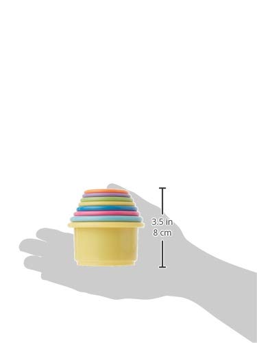 The First Years Stack & Count Stacking Cups Baby Bath Toys 8 Piece Set Plastic New image 8