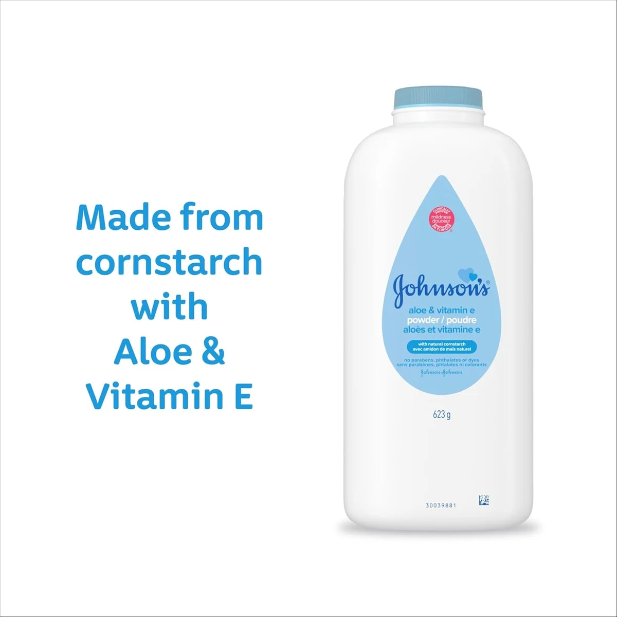 Johnson's Baby Baby Powder 28783 15 oz with Cornstarch, Aloe & Vitamin E White New image 5