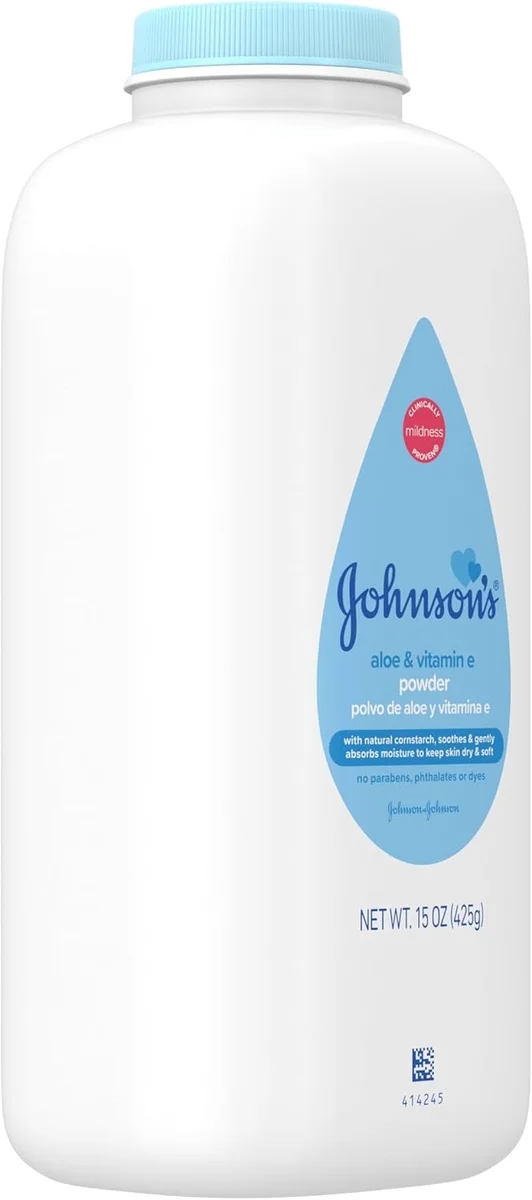 Johnson's Baby Baby Powder 28783 15 oz with Cornstarch, Aloe & Vitamin E White New image 8