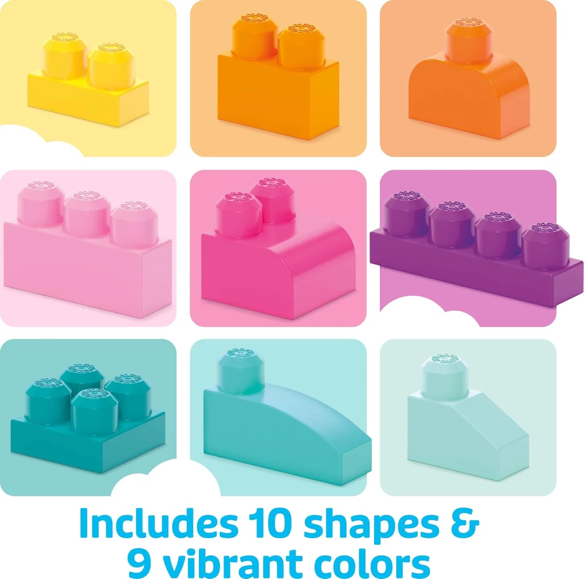 Mega Bloks First Builders Big Building Bag 80 Pieces Pink New image 6