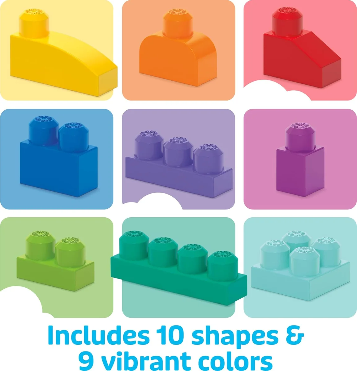 Mega Bloks First Builders Toddler Blocks Toys Set 80 Pieces Blue New image 5