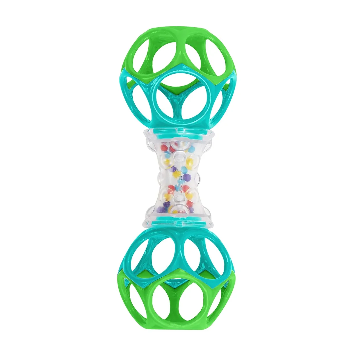 Bright Starts Oball Shaker Rattle Toy 81107 Flexible Grip Newborn Plus Oball Shaker Rattle New