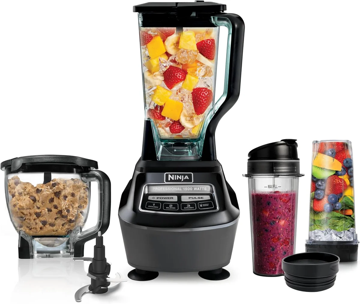 Ninja Kitchen System All-in-One Food Processor & Blender 1500W Black New