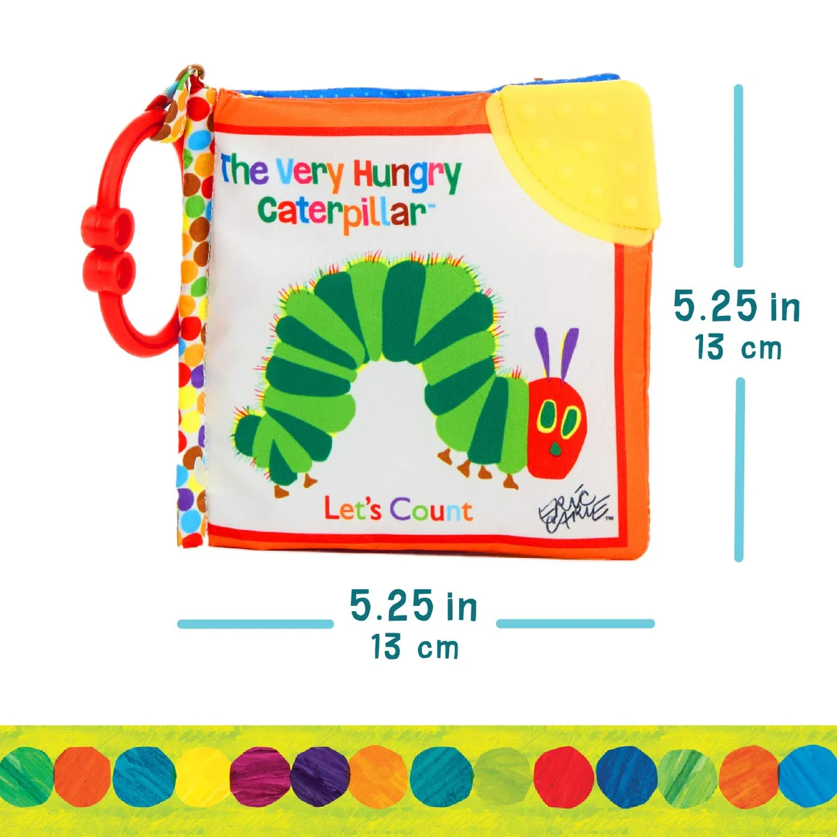 KIDS PREFERRED Let's Count Soft Book 55150 Teething Crinkle Sensory Polyester The Very Hungry Caterpillar New image 5