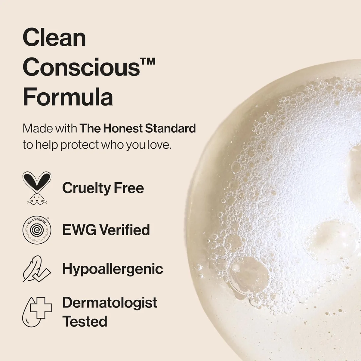 The Honest Company 2-in-1 Baby Shampoo & Body Wash Fragrance-Free Tear-Free Hypoallergenic 10 fl oz New image 5