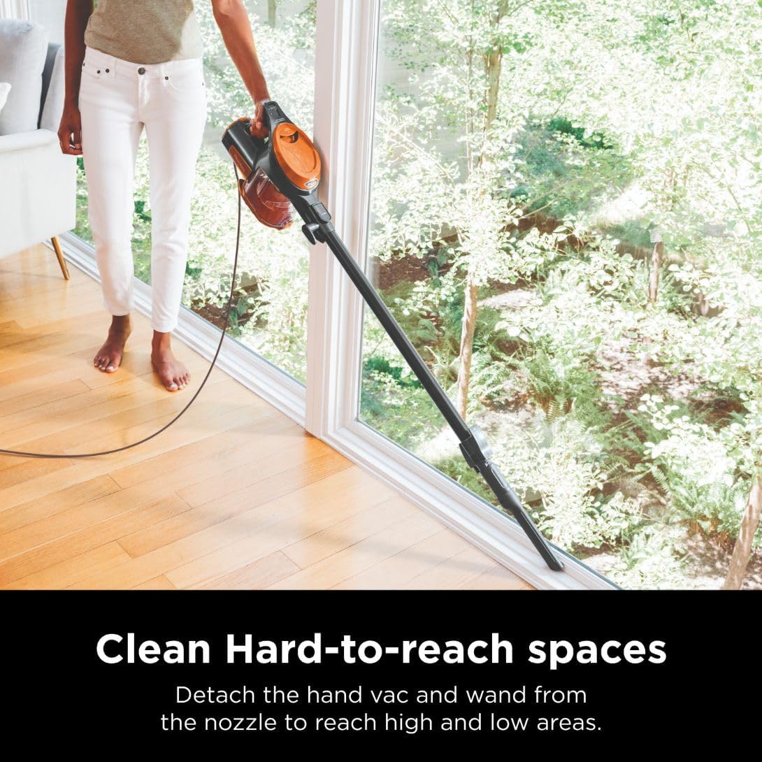 Shark Rocket Ultra-Light Corded Bagless Vacuum HV301 for Carpet and Hard Floor Cleaning Gray/Orange New image 3