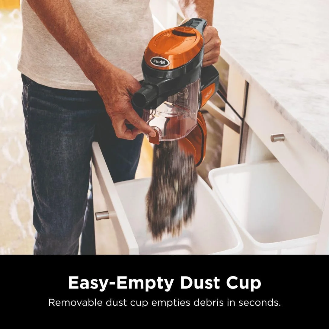 Shark Rocket Ultra-Light Corded Bagless Vacuum HV301 for Carpet and Hard Floor Cleaning Gray/Orange New image 9