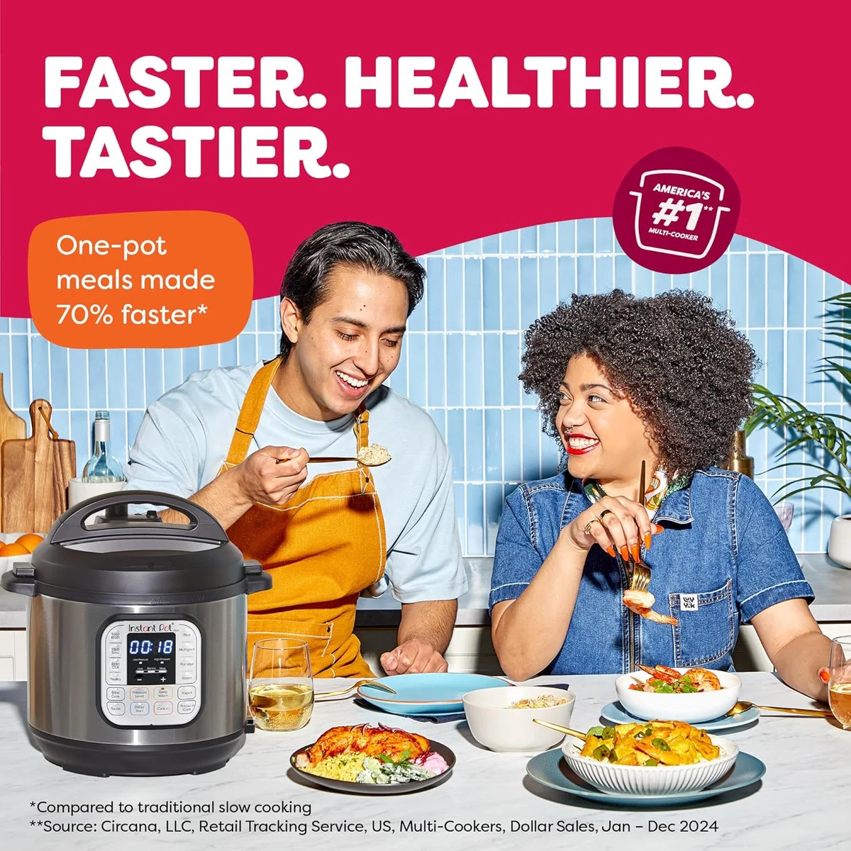 Instant Pot Duo 7-in-1 Electric Pressure Cooker DUO 60 6 Quart Stainless Steel - New image 2