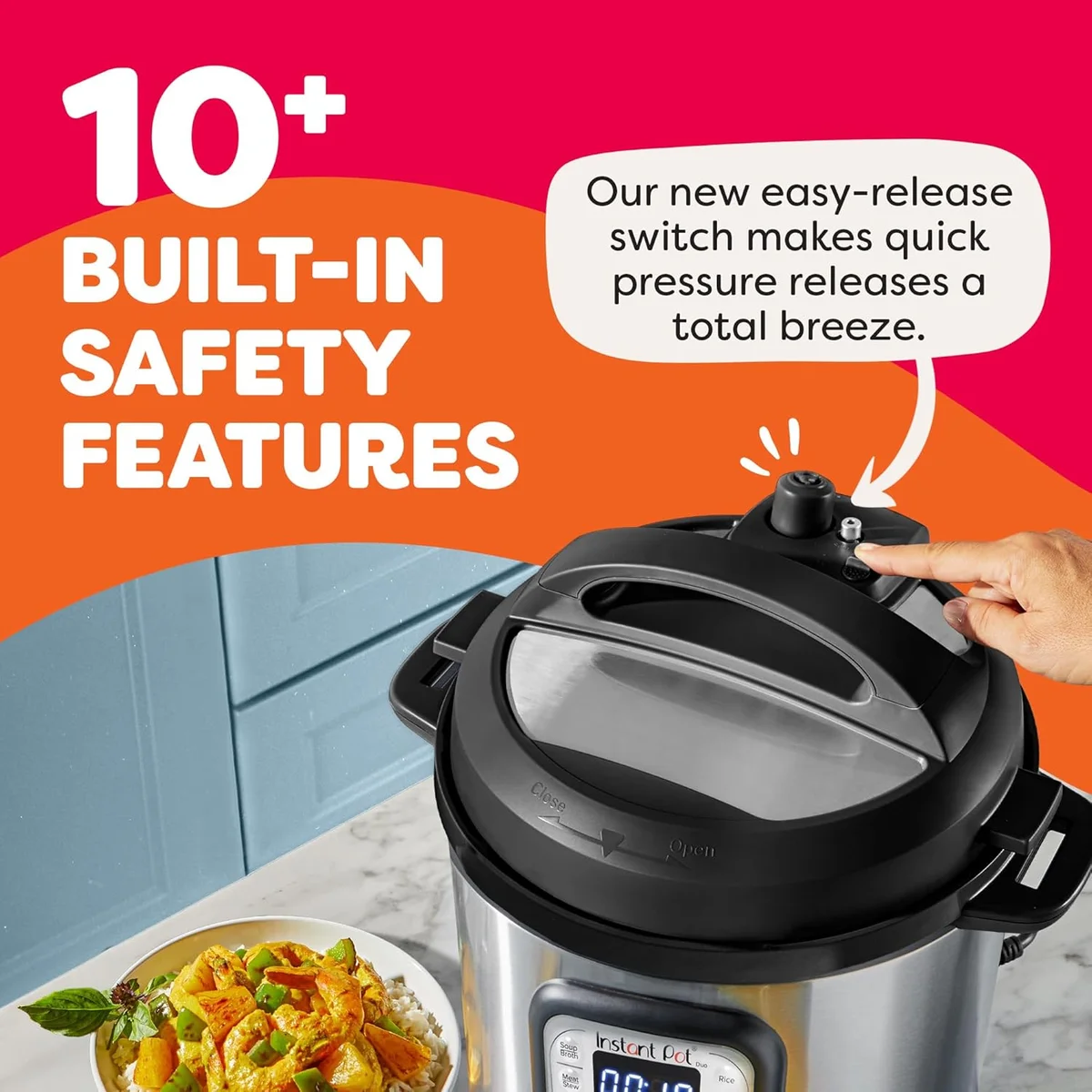 Instant Pot Duo 7-in-1 Electric Pressure Cooker DUO 60 6 Quart Stainless Steel - New image 5