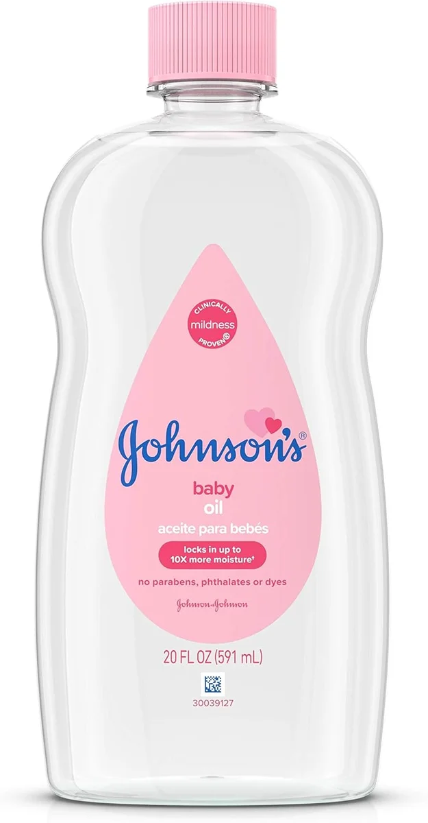 Johnson's Baby Baby Oil Pure Mineral Oil 20 fl. oz Original Scent New