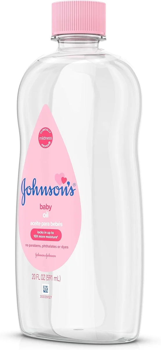 Johnson's Baby Baby Oil Pure Mineral Oil 20 fl. oz Original Scent New image 8
