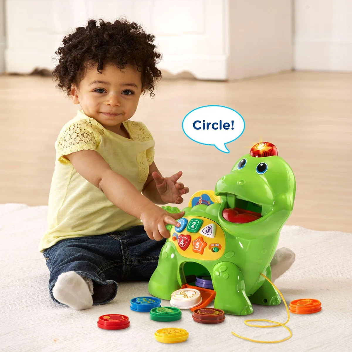 VTech Chomp and Count Dino 80-157700 Learning Toy Green New image 5