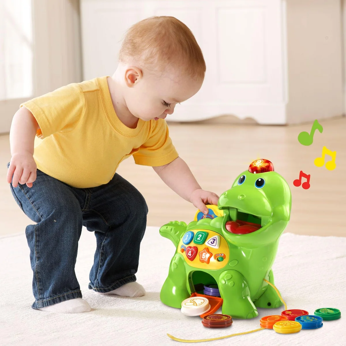 VTech Chomp and Count Dino 80-157700 Learning Toy Green New image 6