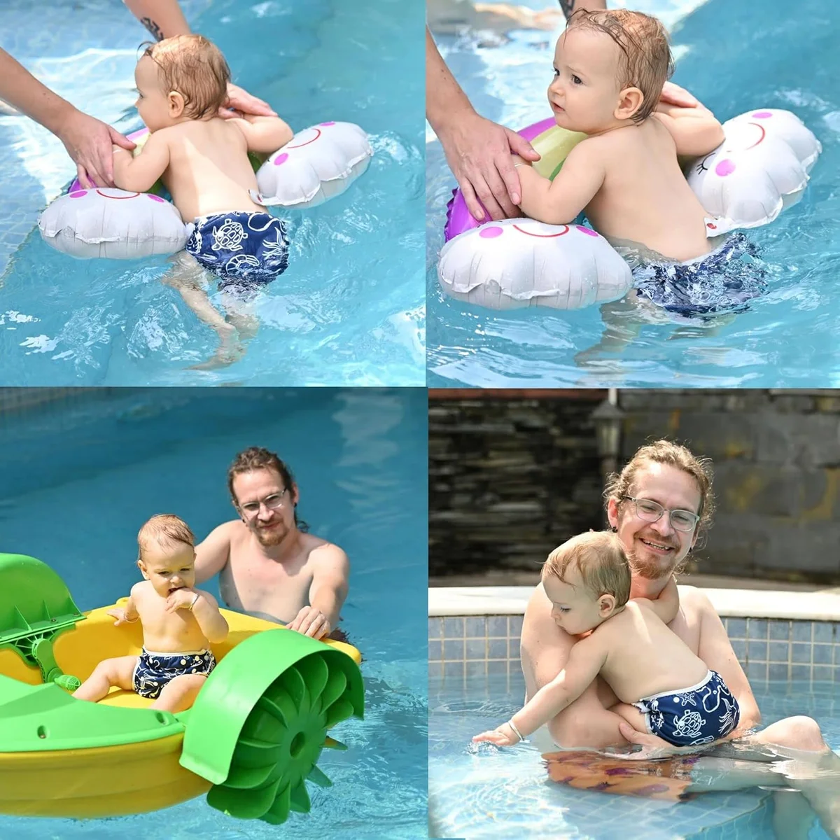 ALVA ALVABABY Swim Diapers SW18-21 Adjustable Reusable Small Marine Animal New image 2