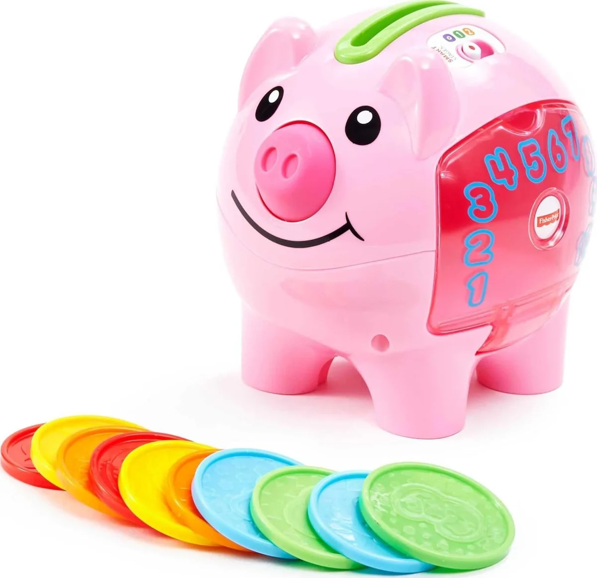 Fisher-Price Laugh & Learn Smart Stages Piggy Bank DGC34 Educational Toy Plastic New